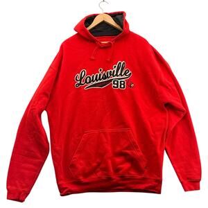 J America VIntage University Of Louisville Cardinals 1998 Pullover Hoodie 2XL